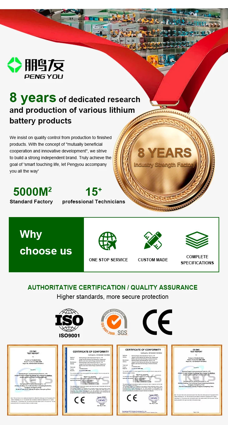 2025Rotary Hammer 26mm Drilling Multi-Function Power Rotary Hammer 21V Cordless Electric Demolition Hammer Drill