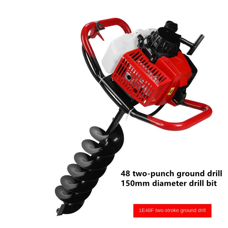 Ground Drill Pile Driver Gasoline Pit Drill Small Agricultural Tree Planting And Digging Artifact 항타기 Earth Auger Drill Machine