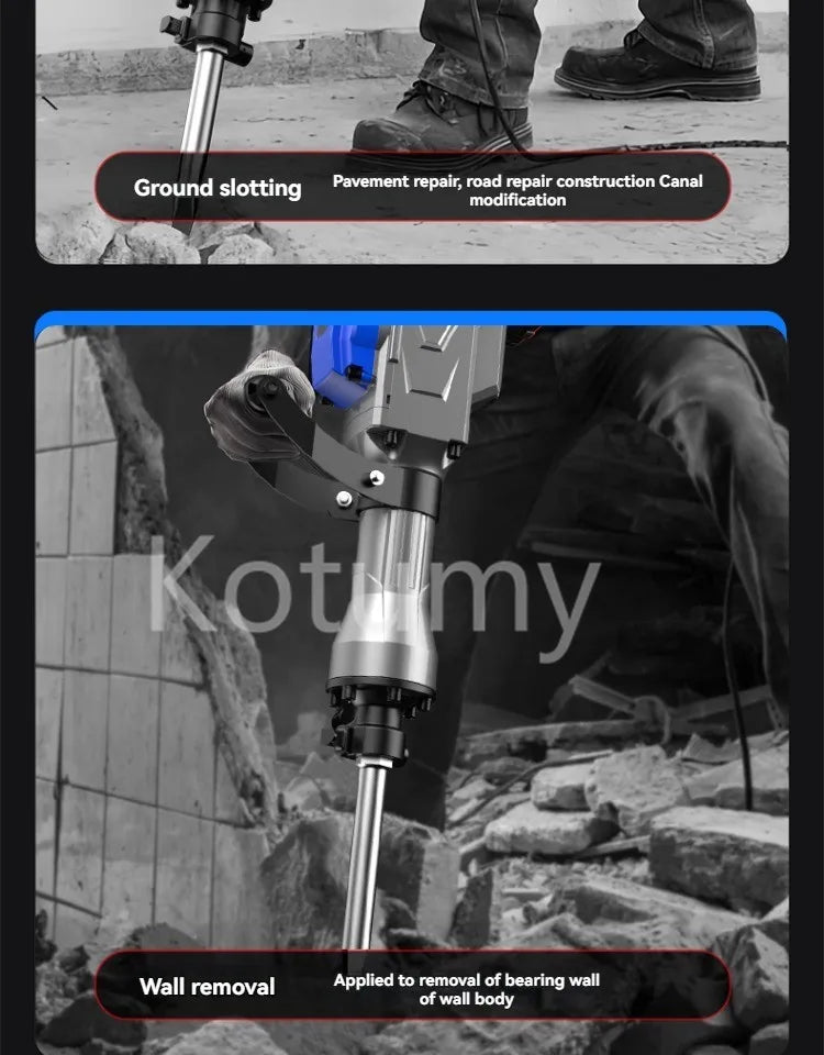 Demolition Jack Hammer Concrete Breaker Electric Hammer For Demolition, Trenching, Chipping