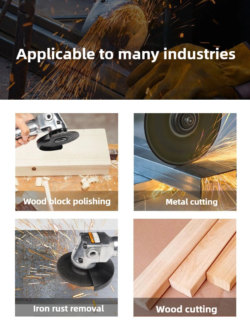 4 Inch Pneumatic Angle Grinder Industrial Polishing Grinders Multi-functional Tool High Speed Grinding Sheet Metal Tools