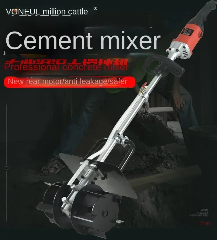 220V Portable Concrete Mixer Machine for Mixing Cement Sand Plaster CAC