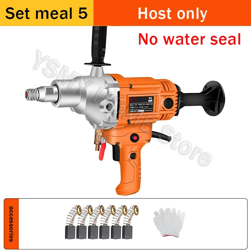 Diamond Core Drilling Machine Dry Wet Engineering Handheld concrete Water Drilling Putty Powder Coating Mixer  Renovation tools