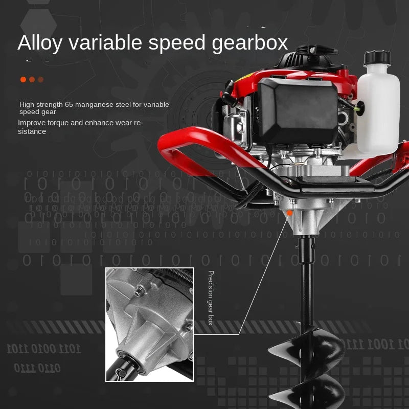 Ground Drill Pile Driver Gasoline Pit Drill Small Agricultural Tree Planting And Digging Artifact 항타기 Earth Auger Drill Machine