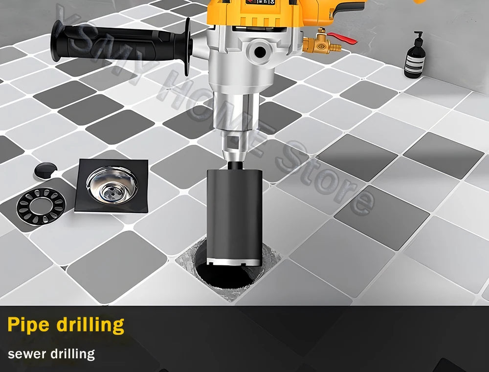 Diamond Core Drilling Machine Dry Wet Engineering Handheld concrete Water Drilling Putty Powder Coating Mixer  Renovation tools