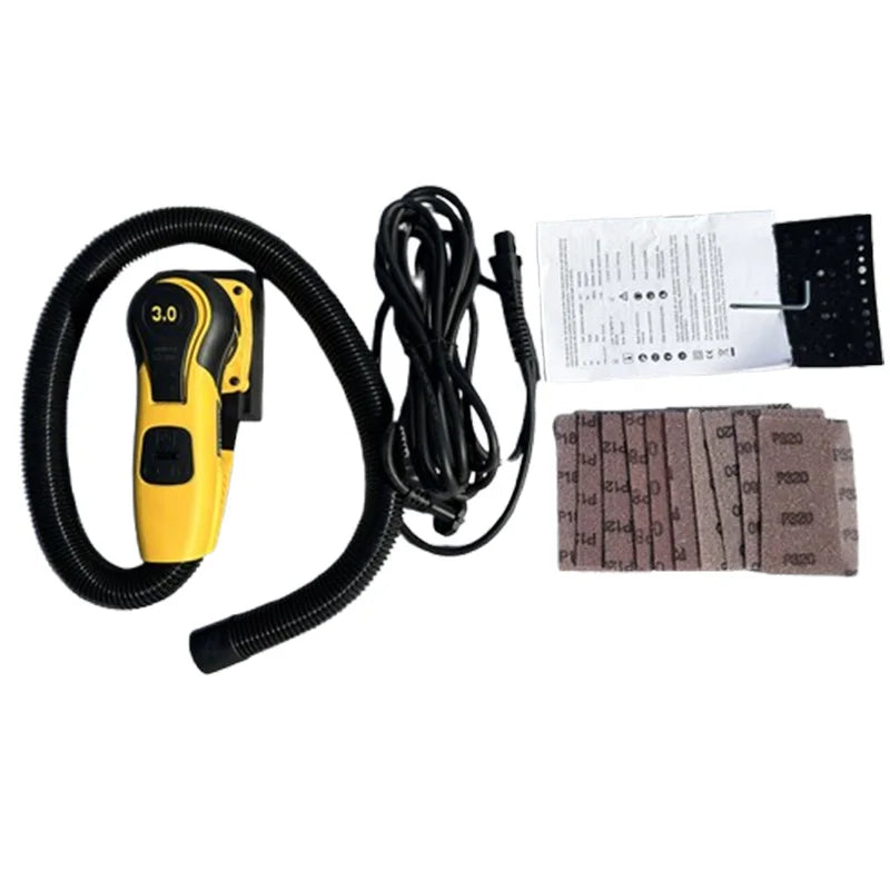 Electric Random Orbital Sander 350W Mini Polisher Machine Pluggable Wire Central Vacuum Corner Sanding Machine for Wood Working