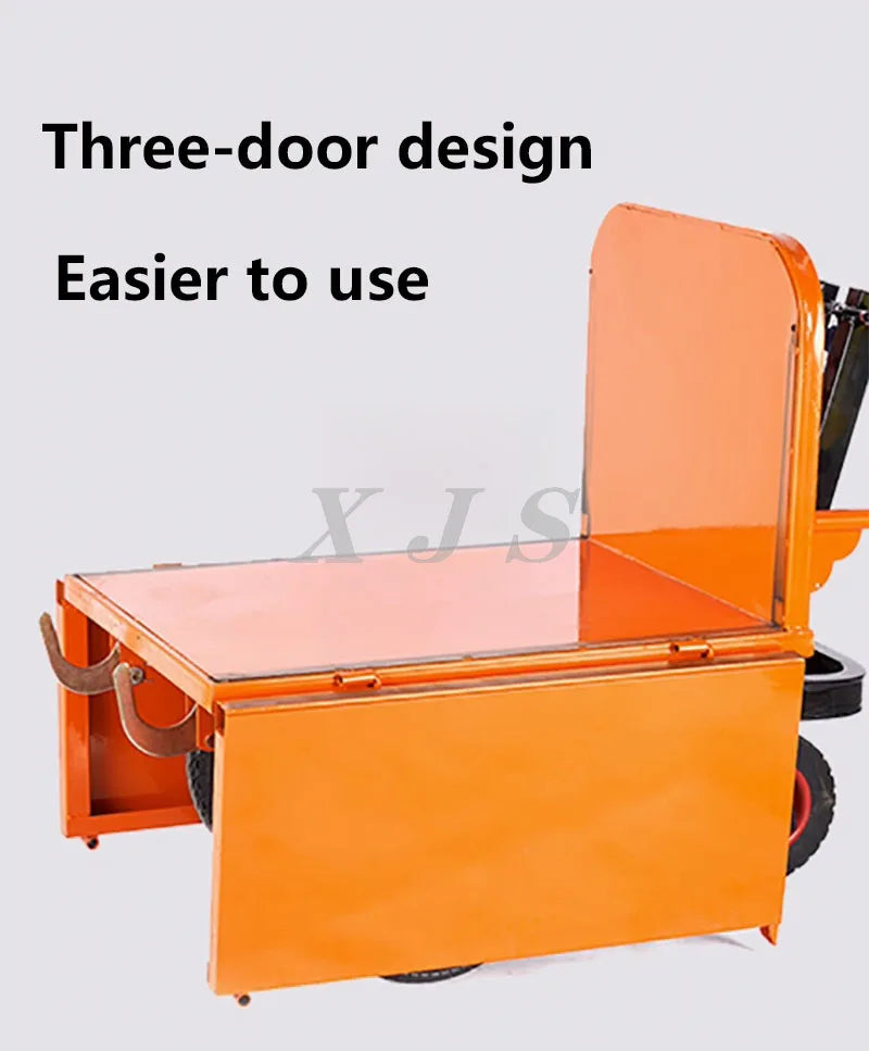 Electric Wheelbarrow Cart Carrying Tricycle Pull Brick Tool Cart Small Wheelbarrow Flip Cart Agricultural
