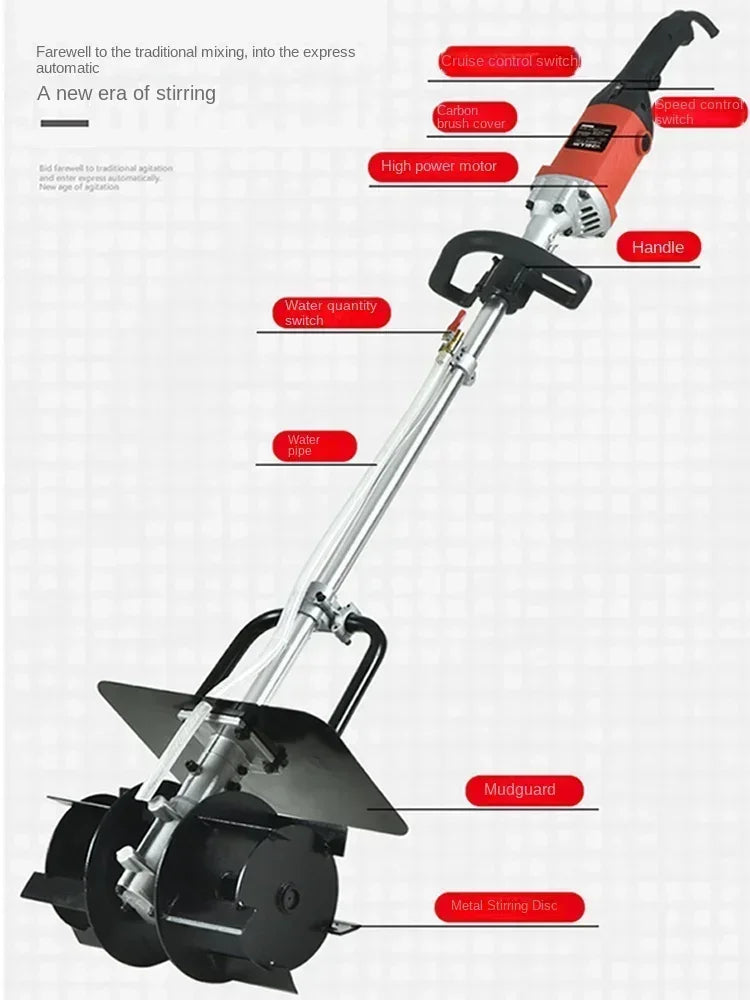 220V Portable Concrete Mixer Machine for Mixing Cement Sand Plaster CAC