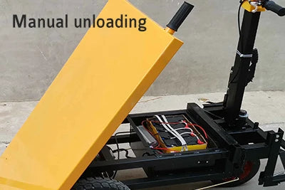 Large Capacity Electric Wheelbarrow Wheel High Power Wheelbarrow Heavy Duty Three Wheel Wheelbarrow