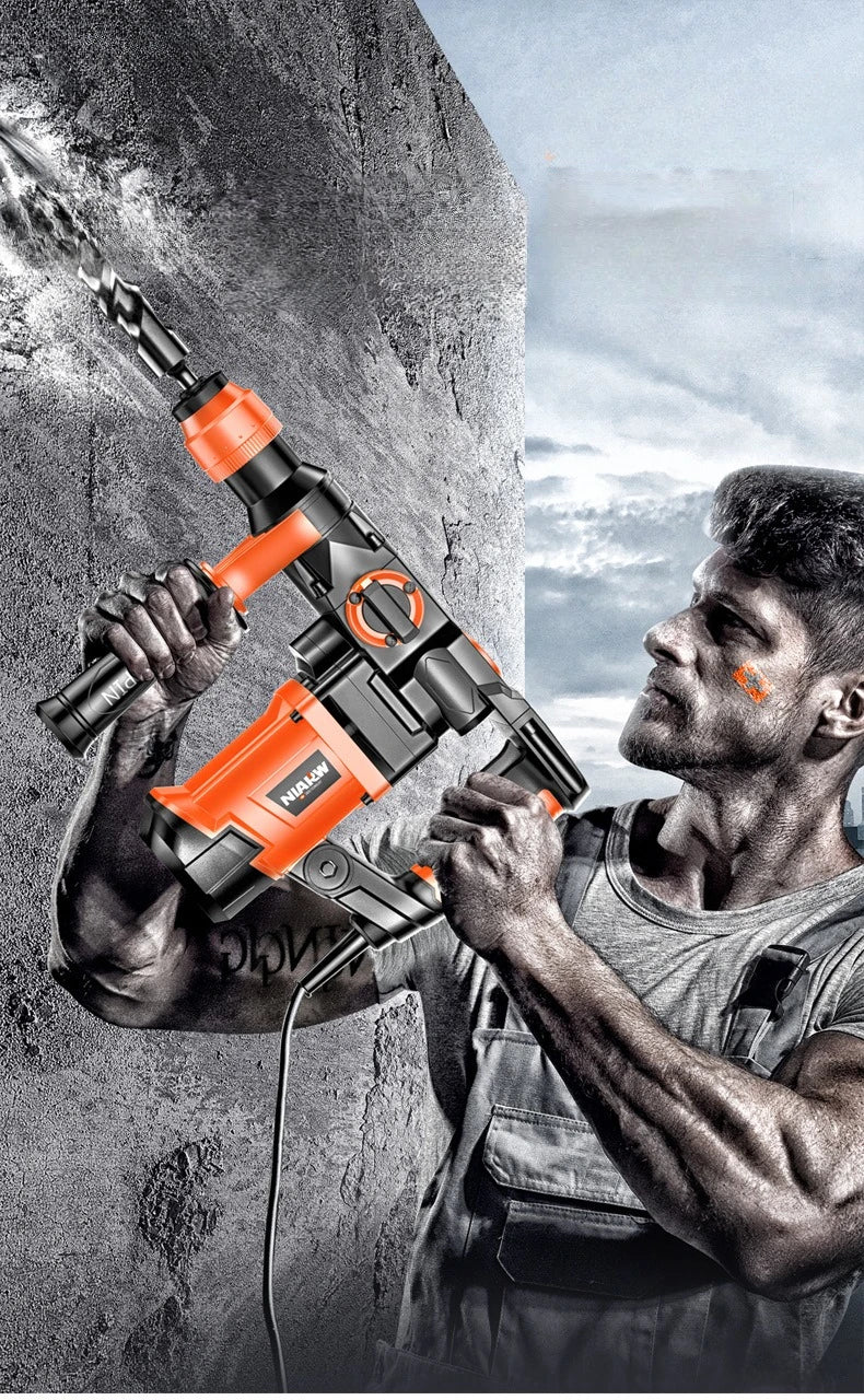 Electric Driller Multi Function  High Power Percussion Drill Industrial Use Household Electric Hammer Pick Electric Screwdriver