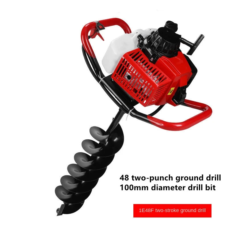 Ground Drill Pile Driver Gasoline Pit Drill Small Agricultural Tree Planting And Digging Artifact 항타기 Earth Auger Drill Machine