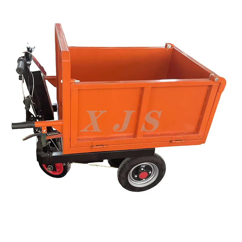 Electric Wheelbarrow Cart Carrying Tricycle Pull Brick Tool Cart Small Wheelbarrow Flip Cart Agricultural