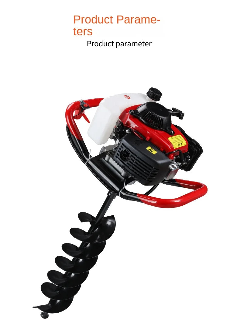 Ground Drill Pile Driver Gasoline Pit Drill Small Agricultural Tree Planting And Digging Artifact 항타기 Earth Auger Drill Machine