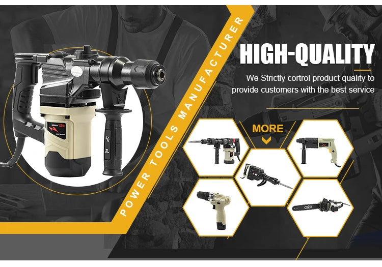 4200 Impact Frequency Electric Perforator Power Hammer Drills Power Demolition Drills