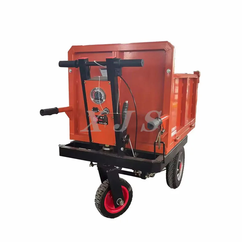 Electric Wheelbarrow Cart Carrying Tricycle Pull Brick Tool Cart Small Wheelbarrow Flip Cart Agricultural