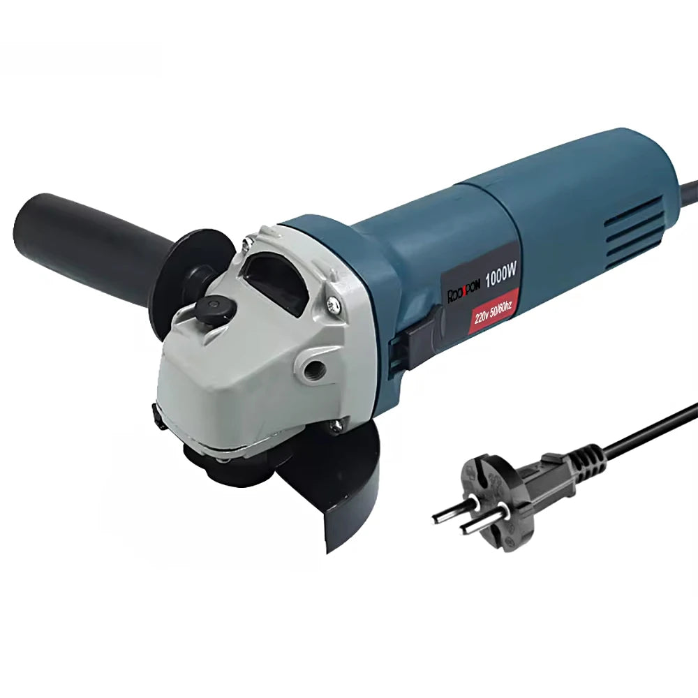 1000W Electric Angle Grinder 220V 100mm 125mm Corded Grinding Machine 6 Variable Speed Grinding Cutting Polishing Power Tool