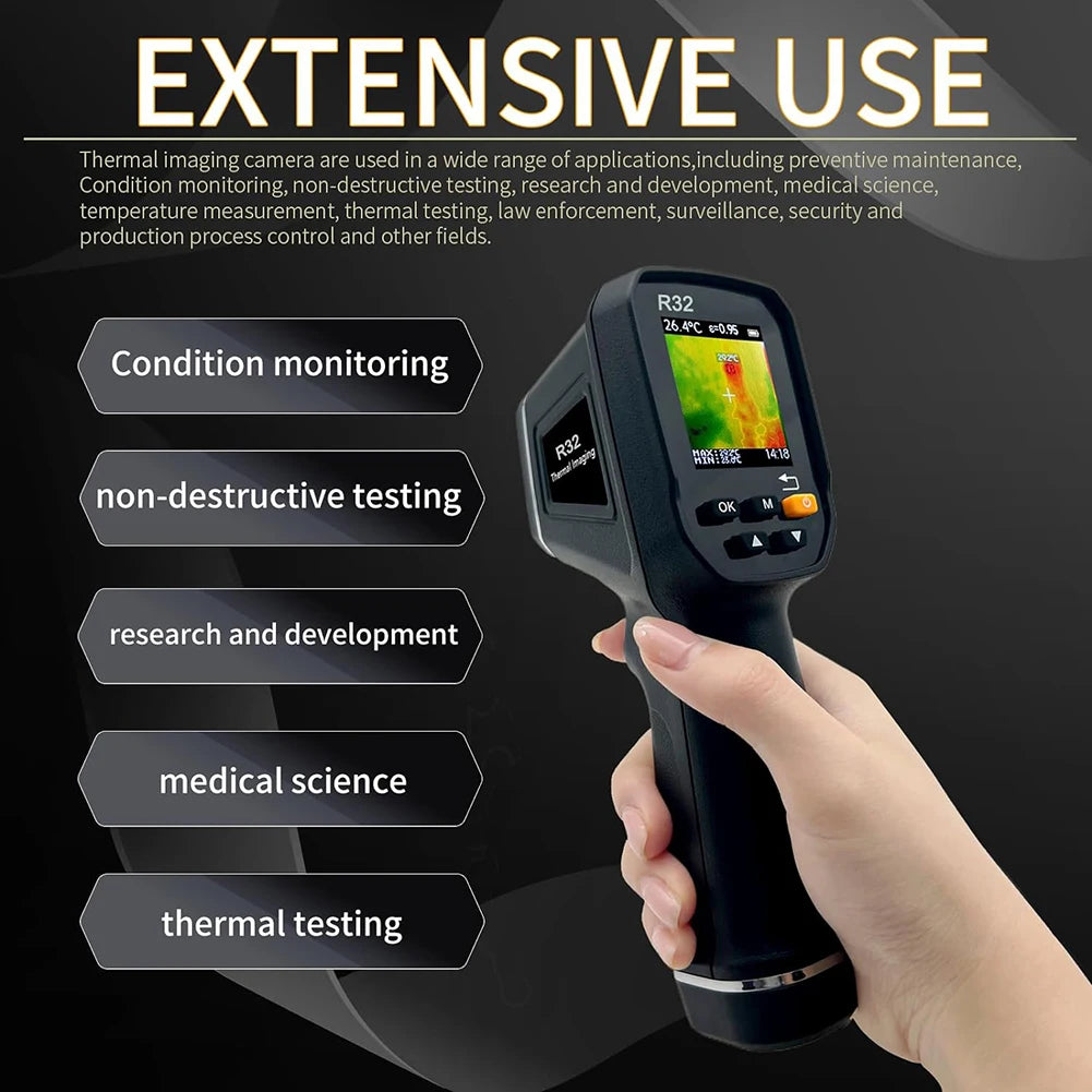 Handheld Infrared Thermal Imaging Device for Temperature Measurement in Law Enforcement and Security Applications