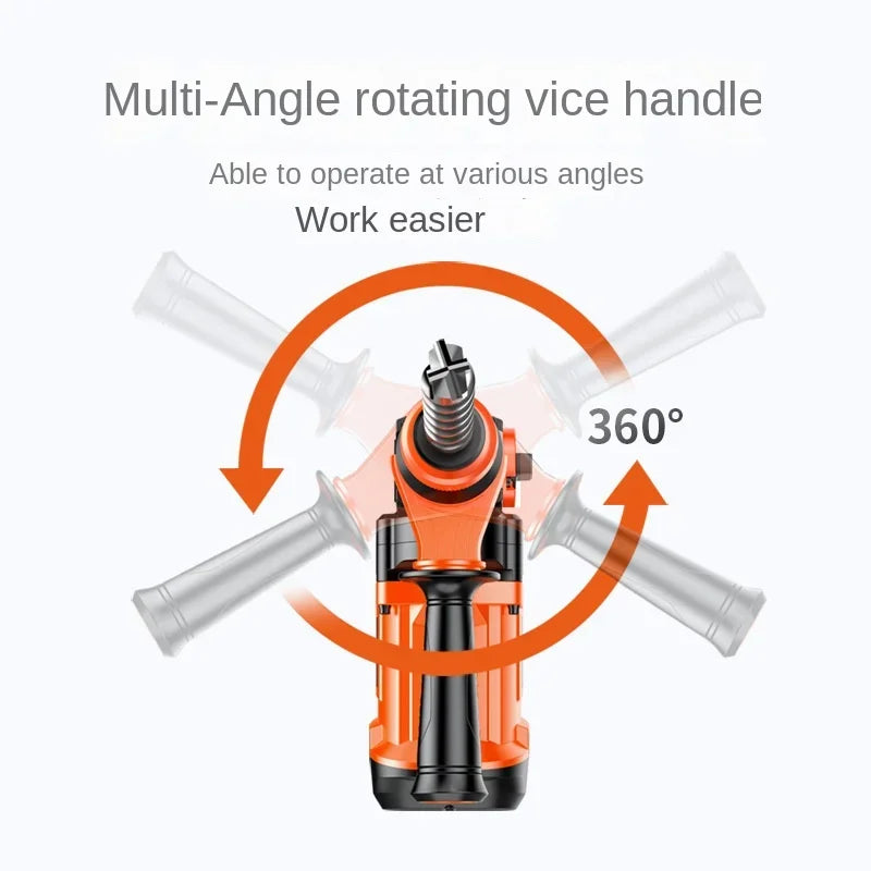 Electric Driller Multi Function  High Power Percussion Drill Industrial Use Household Electric Hammer Pick Electric Screwdriver