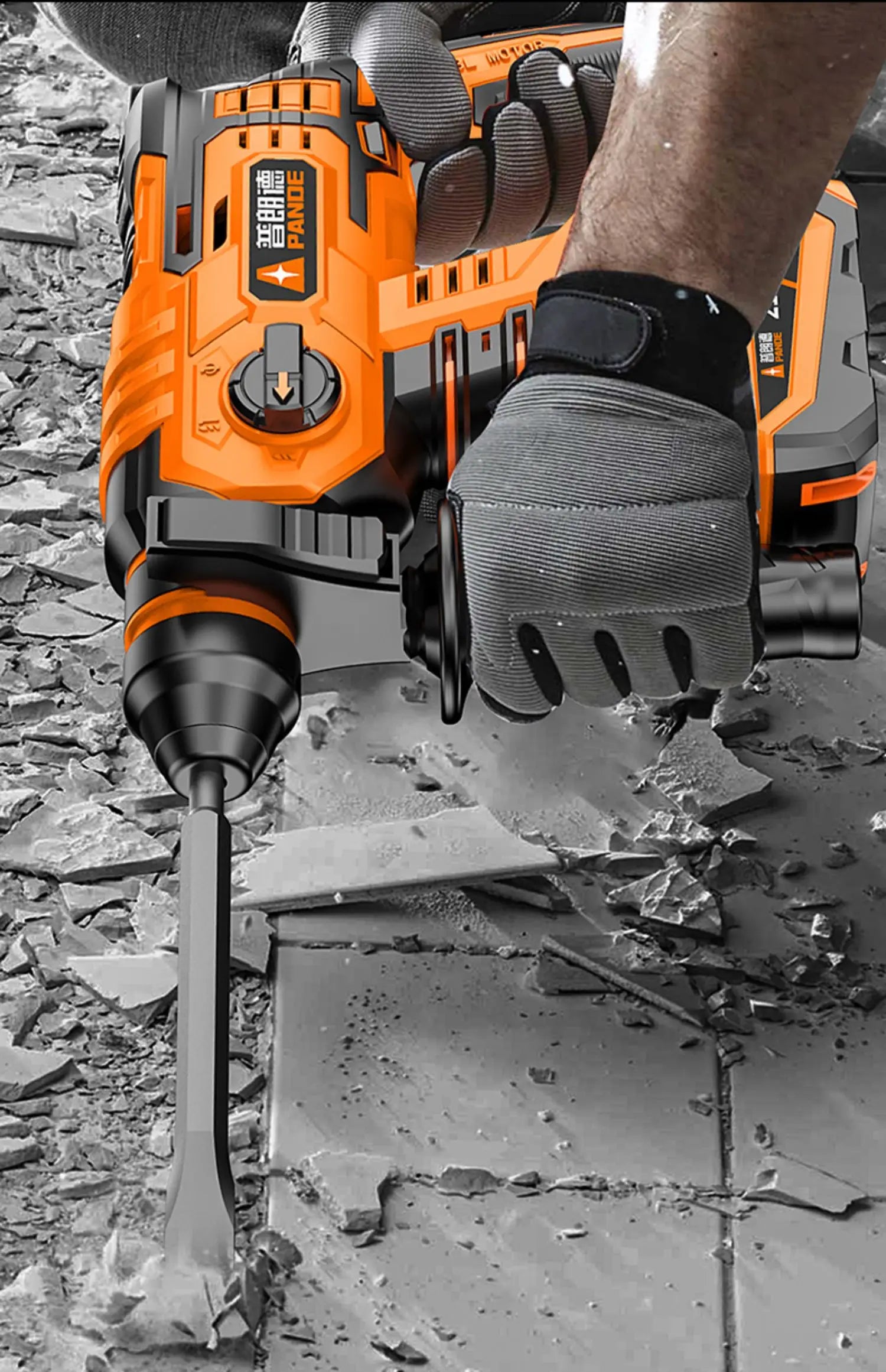 High Power and Multi-functional Industrial Impact Hammer Drill for Concrete - Brushless, Rechargeable and Versatile