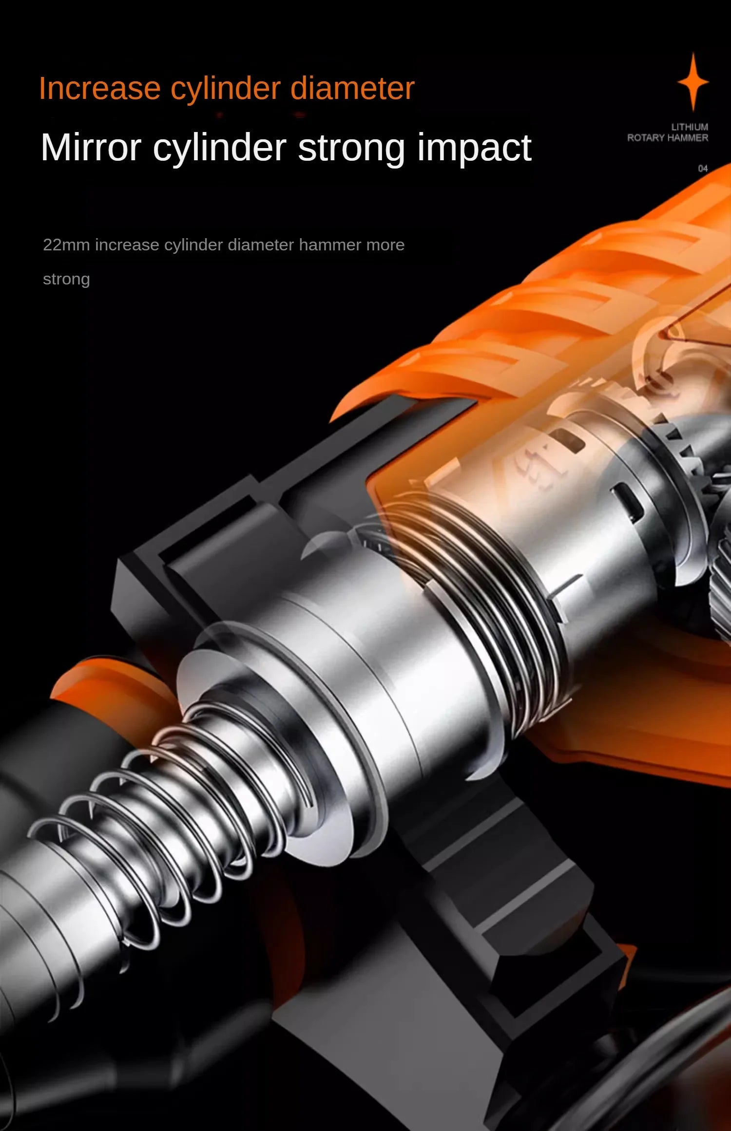 High Power and Multi-functional Industrial Impact Hammer Drill for Concrete - Brushless, Rechargeable and Versatile