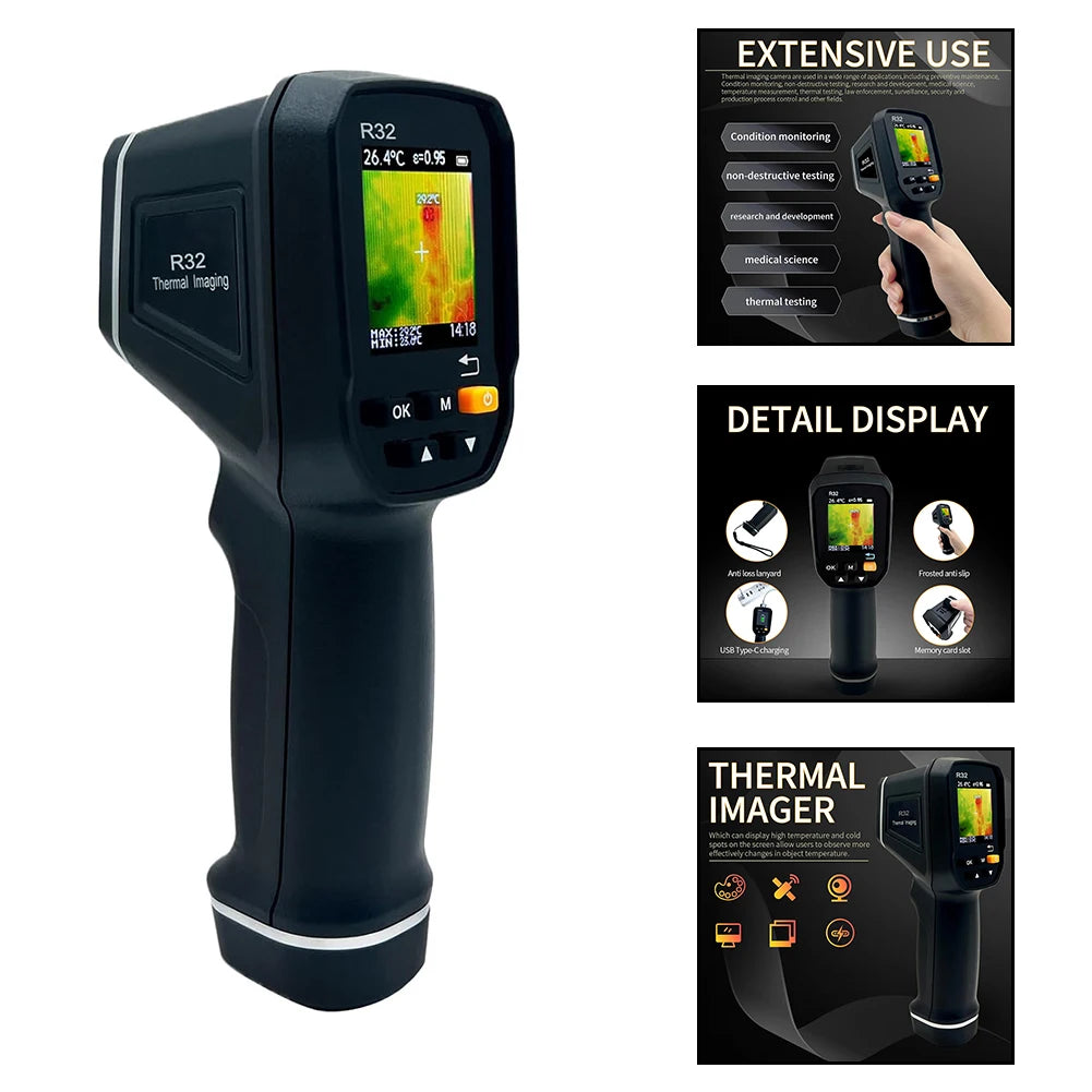 Handheld Infrared Thermal Imaging Device for Temperature Measurement in Law Enforcement and Security Applications