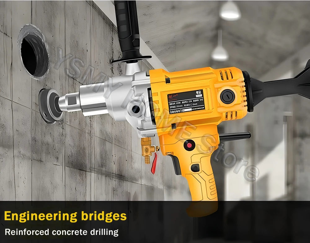 Diamond Core Drilling Machine Dry Wet Engineering Handheld concrete Water Drilling Putty Powder Coating Mixer  Renovation tools