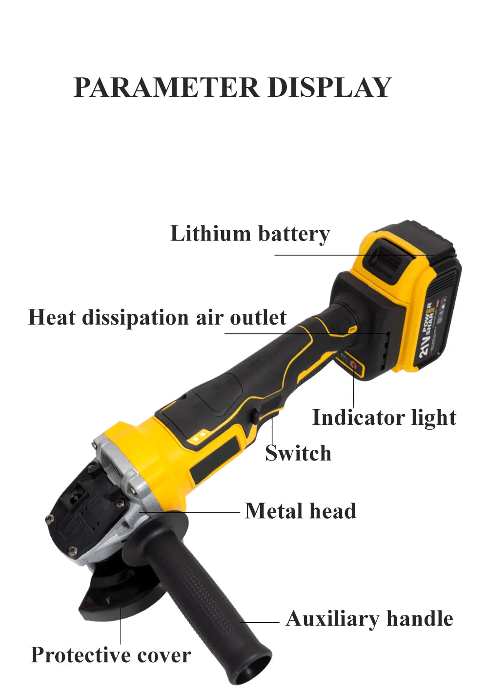 2025Multifunctional Angle Grinder, Cutting, Polishing, Grinding and Rust Removal Angle Grinder