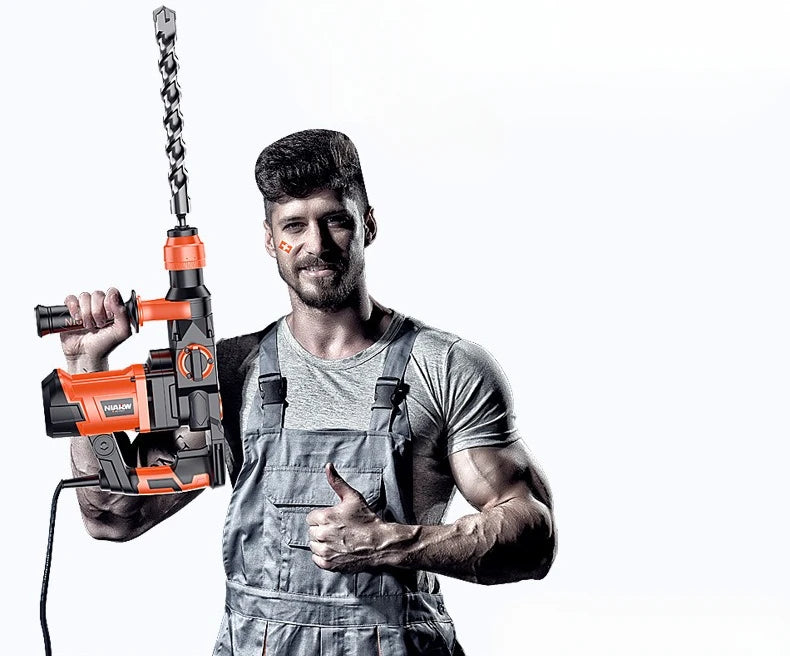 Electric Driller Multi Function  High Power Percussion Drill Industrial Use Household Electric Hammer Pick Electric Screwdriver