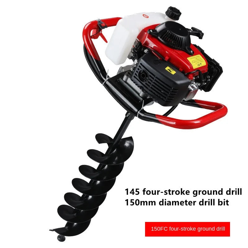 Ground Drill Pile Driver Gasoline Pit Drill Small Agricultural Tree Planting And Digging Artifact 항타기 Earth Auger Drill Machine