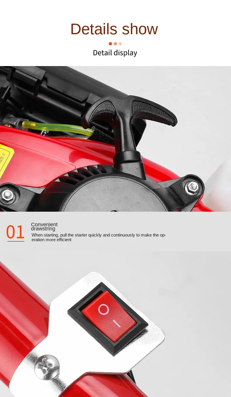 Ground Drill Pile Driver Gasoline Pit Drill Small Agricultural Tree Planting And Digging Artifact 항타기 Earth Auger Drill Machine