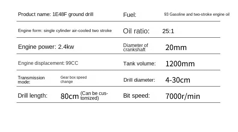 Ground Drill Pile Driver Gasoline Pit Drill Small Agricultural Tree Planting And Digging Artifact 항타기 Earth Auger Drill Machine