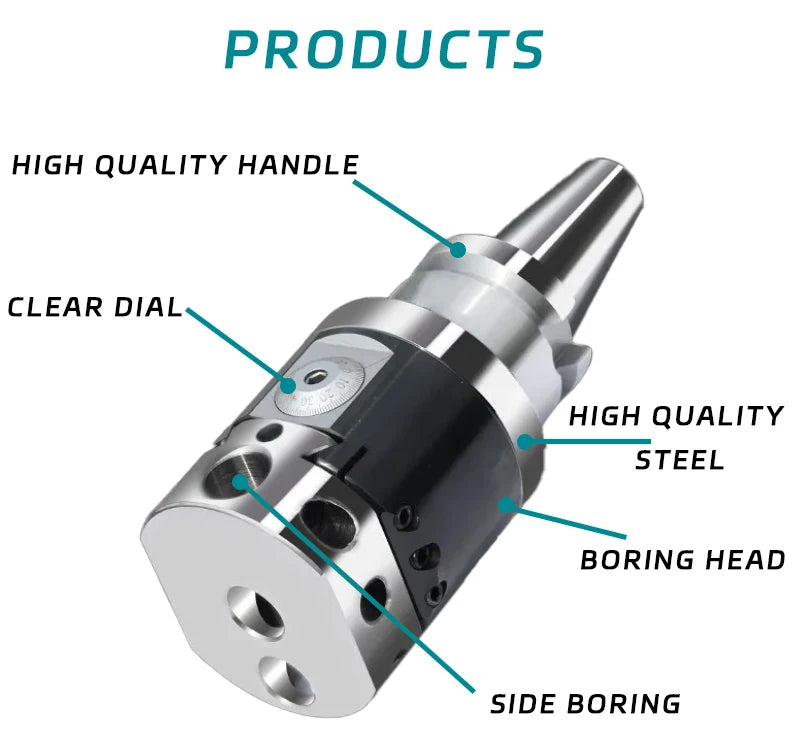 Bt40 Nbh2084 Boring Head Set Micro-adjustment boring tool For machining round holes For milling machine CNC machining center