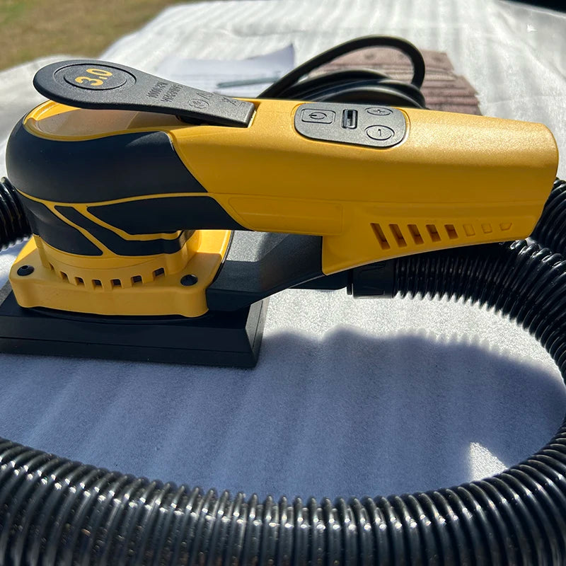 Electric Random Orbital Sander 350W Mini Polisher Machine Pluggable Wire Central Vacuum Corner Sanding Machine for Wood Working