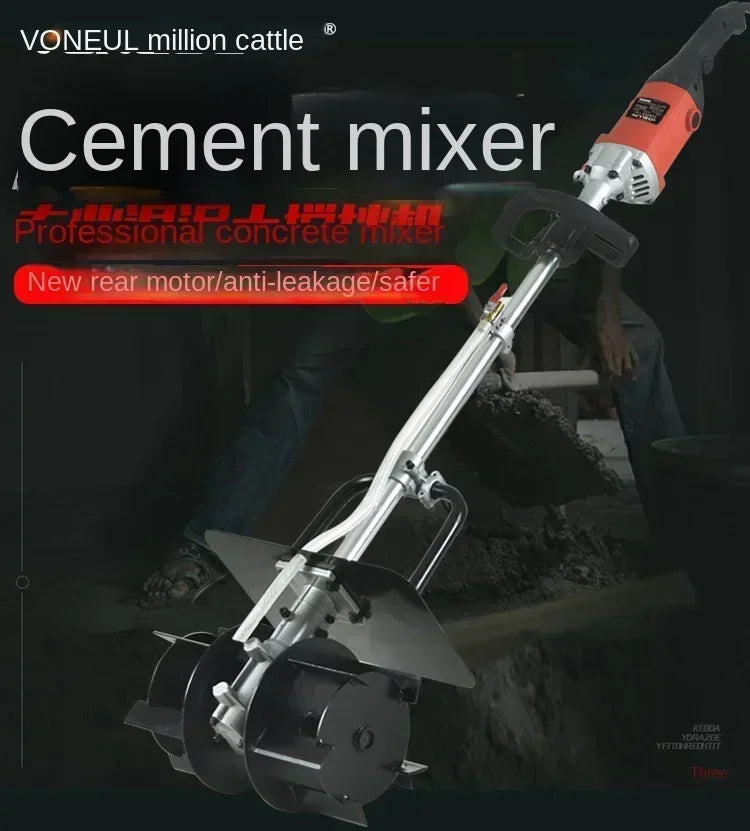 220V Portable Concrete Mixer Machine for Mixing Cement Sand Plaster CAC