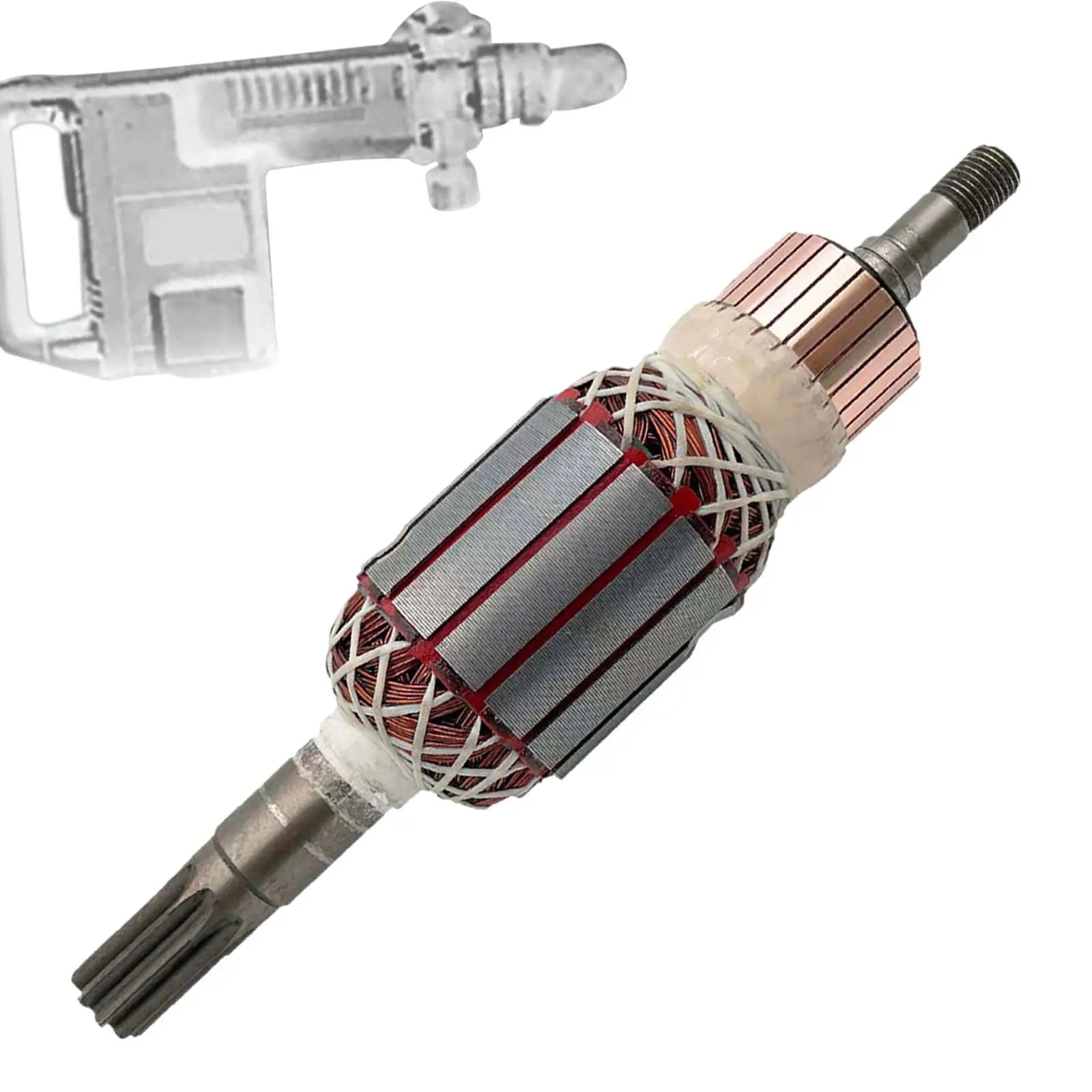 Armature Assembly Replacement Easy to Install Demolition Hammer Parts Power Hammer Rotor for Gsh 16-30 Gsh16-28 Power Tool Part
