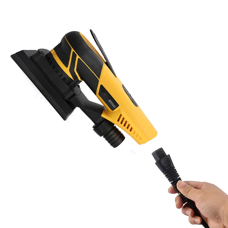 Electric Random Orbital Sander 350W Mini Polisher Machine Pluggable Wire Central Vacuum Corner Sanding Machine for Wood Working