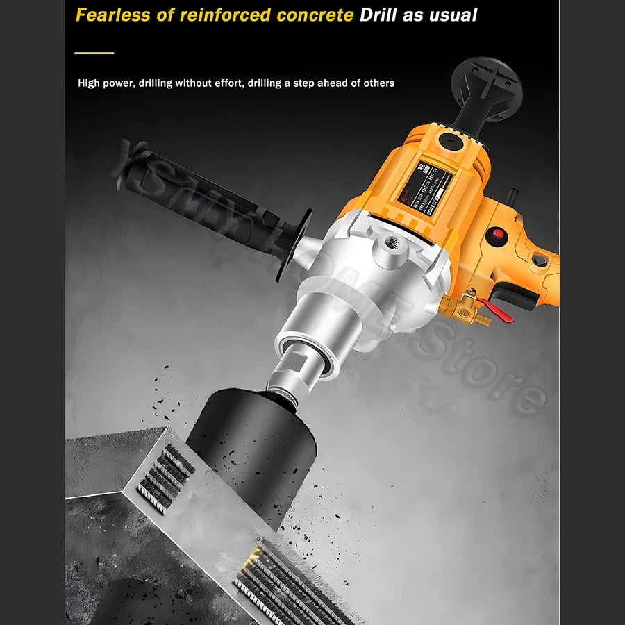 Diamond Core Drilling Machine Dry Wet Engineering Handheld concrete Water Drilling Putty Powder Coating Mixer  Renovation tools