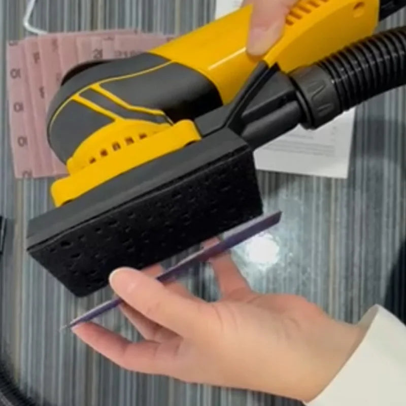 Electric Random Orbital Sander 350W Mini Polisher Machine Pluggable Wire Central Vacuum Corner Sanding Machine for Wood Working